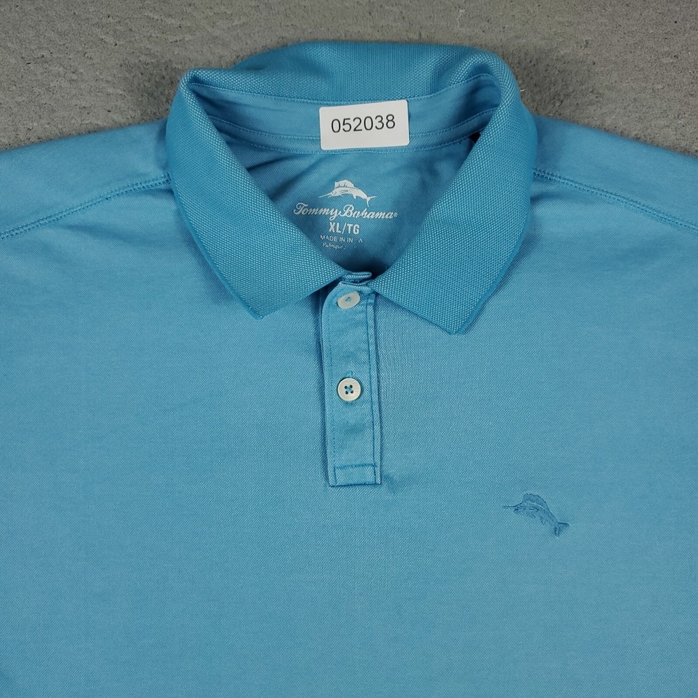 Tommy Bahama Polo Shirt Mens Size XL Blue Casual Short Sleeve * - Picture 2 of 7